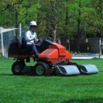 Ride-on mower attachments