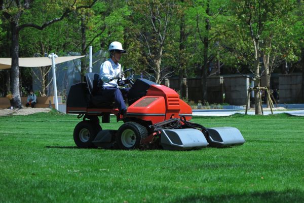 Ride-on mower attachments